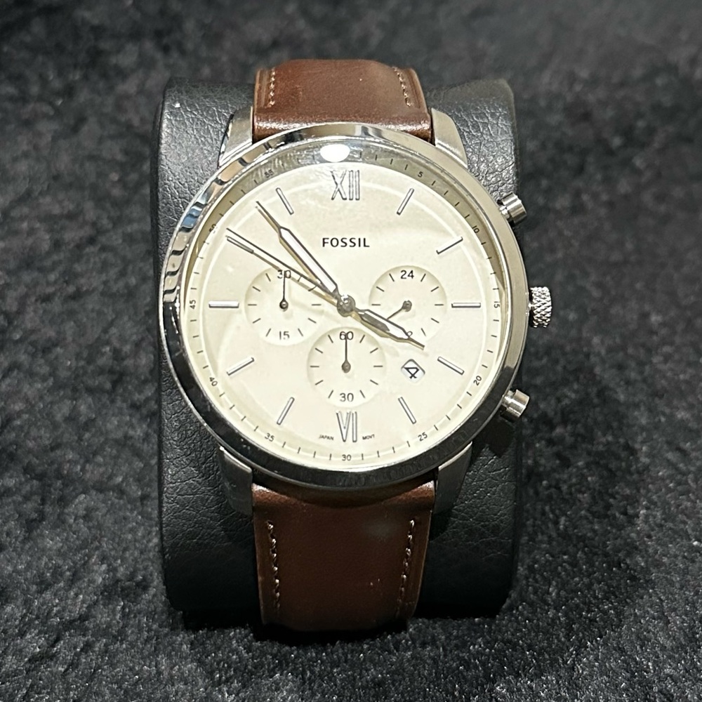 Fossil Brown Leather Chronograph watch